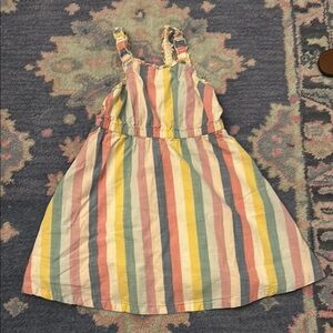 Colorful Striped Kids Dress
